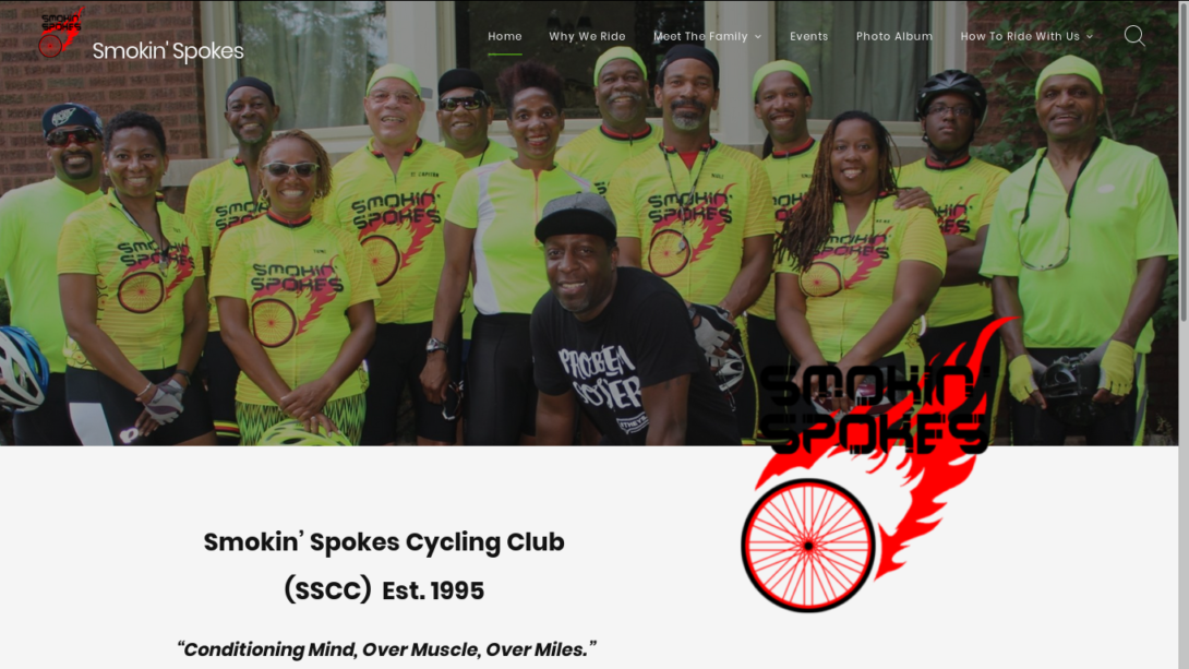 Picture of Smokin Spokes web site